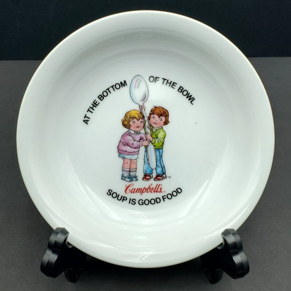 Anchor Dinnerware Campbell's Soup Kids Soup Bowl Soup is Good Food Dish - Picture 1 of 7